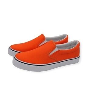 Women Orange Canvas Sneakers Size 6